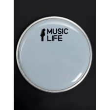 Пластик для барабана Music Life 6 дюймов, белый