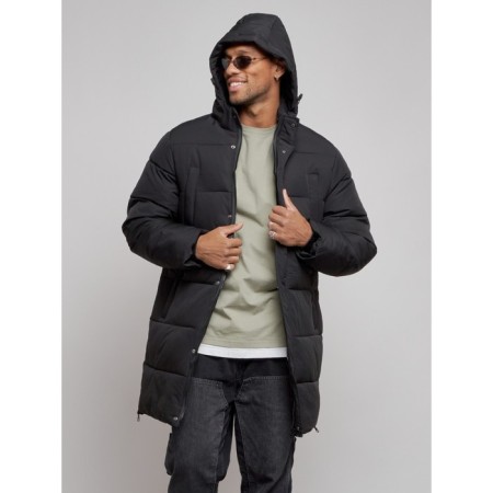 Extensive male winter park, size 48, black color-5