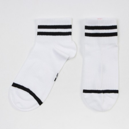 Women's socks, white color/stripes, size23-25
