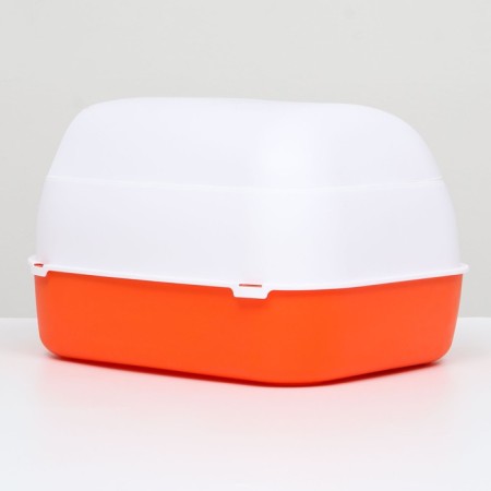 Domik toilet 43 x 32 x 28 cm, white-red-1