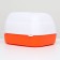 Domik toilet 43 x 32 x 28 cm, white-red