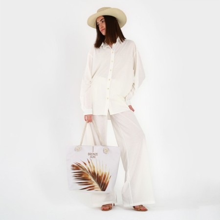 Brown Bronze Sun Bag, 47x37x13 cm-4