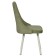 Lyon chair, velor tenerife nephritis / white metal