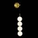 Sconces st. SL6112.201.14. Ode. 1x14 W, LED, 4000K, 1050 LM, 12x65 cm, golden color