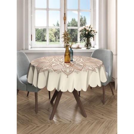 The tablecloth "Flower pattern", round, Saten, d = 150 cm-2