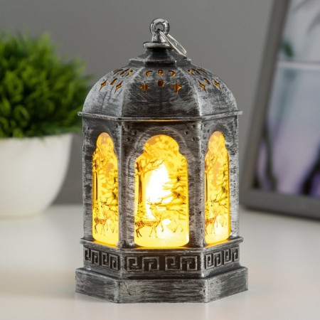 Nightlight "light" LED 1W 3XAG13 bronze 8.5x8.5x13cm Risalux-1