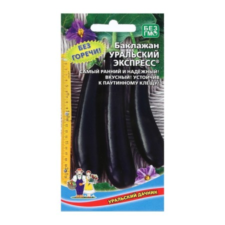 Seeds of eggplant "Ural Express" Ural summer resident early -malad, compact, high -yielding