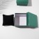 Gift box for the clock "Animal print" Simple, 9x9, green color