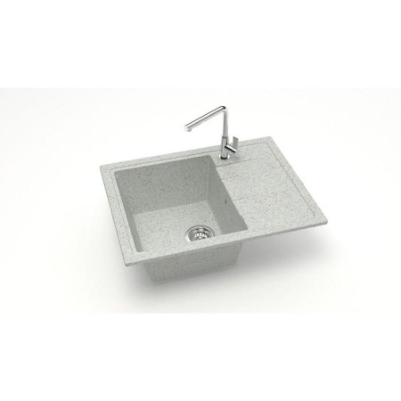 Kitchen is a kitchen from Zett Lab stone. 150/q10, 575x470x215 mm, matte, mortise, light gray