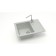 Kitchen is a kitchen from Zett Lab stone. 150/q10, 575x470x215 mm, matte, mortise, light gray