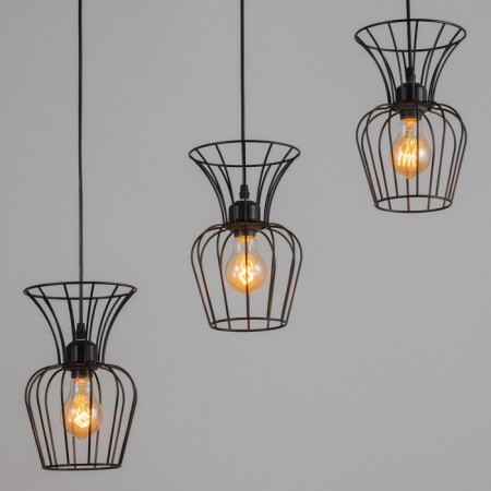 Bayerlux lamp "Freya" 3he27 40W black 16x50x23-123cm-2