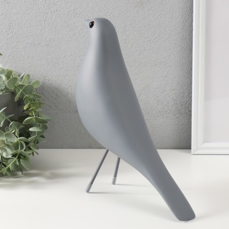 Souvenir Polystone "Bird" gray 28x23.5 cm-2