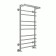 Water towel Terminus "Vatra" P10, 500x800 mm, lower connection, chrome