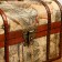 Casket Wood Elevated "Traveler Map" chest MIX 15x22x15.5 cm