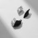 Magnetic "Heart" geometry (set 2 pcs.), The color is silver-black matte