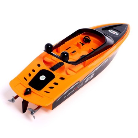 The radio -controlled “speedboat” boat works on the battery, the color is orange-3
