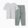 Female pajamas (T -shirt/Bridges), gray melange color, size 48