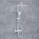 The shower system wasserkraft a188.163.155.wm Thermo, tropical shower, thermostat, white