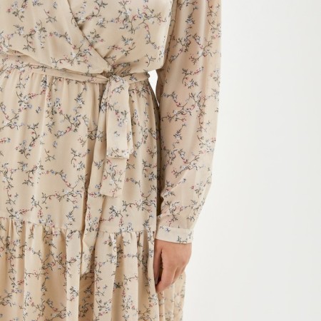 Women's dress MIST PLUS-SIZE, R.50, beige-3