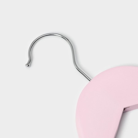 Shoulders - Ladoom hangers, 3 pcs, children, with clamps, 31.5 × 22 cm, pink color-2
