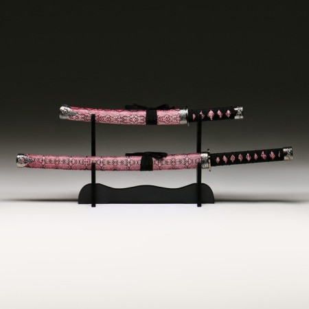 Suv. Product Katana 2V1 on a stand, scabbard to leatherette, snake Bordeaux 47/71cm-1