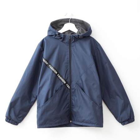 Vetrovka nursery, dark blue color, height 128-134 cm