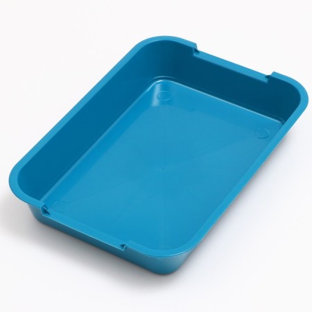 Average toilet without a mesh 36 x 26 x 6.5 cm, blue-3
