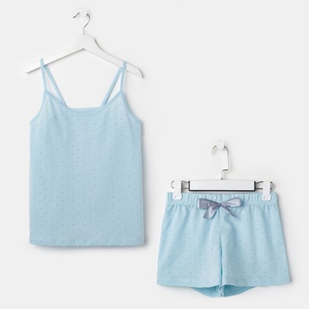 Pajamas kaftan "peas" shorts, top, p. 40-42, blue-5