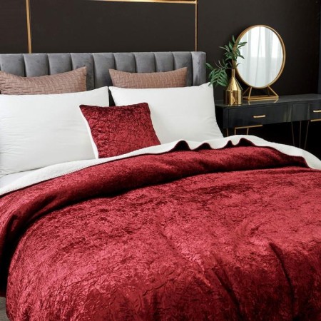 "Undine" bedspread, size 160x220 cm, burgundy color-8