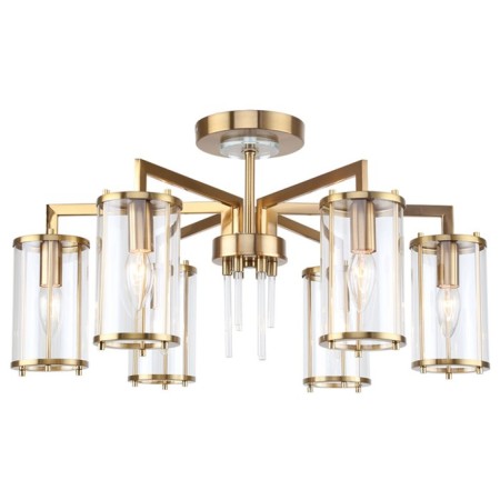 Ceiling chandelier VASE 6X14 40W, size 64x64x33.5 cm, bronze color