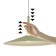 Suspended Mantra Calice, LED, 800LM, 3000K, 210 mm, green color