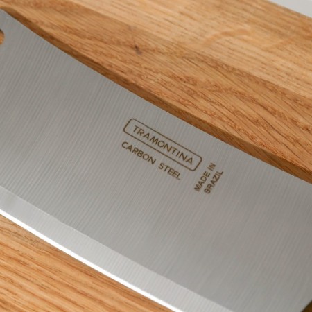 Kitchen hatchet for Carbon meat, with a wooden handle-2