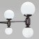 Ceiling Lamp EUROSVET Bubble 30182/8, E27, G9, 8x20W, 1000x760 mm, color black pearls