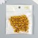 Beads for creativity plastic "gold" set of 20 g 1x1 cm