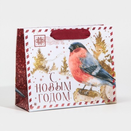 Laminated horizontal "New Year's Bandera", 15 x 12 x 5.5 cm, New Year