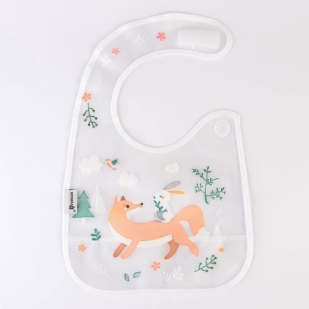 Baby of Nature feeding bib with Velcro, with a pocket-2