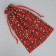 Bag gift canvas "New Year's cage", snowflakes, 20 x 30 cm +/- 1.5 cm, New Year