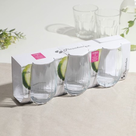Set of glass glasses Linka, 380 ml, 3 pcs-5