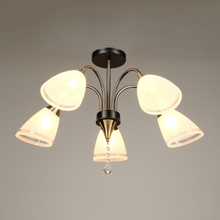 Sandra chandelier 5he27 40W Black-Bronze 65x65x30 cm-1