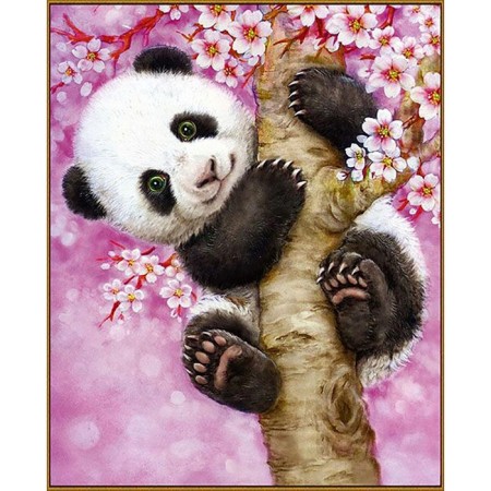 Diamond mosaic "Funny Panda", 21 color