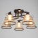 Chandelier "Edott" 5he27 40w Black 53x53x25 cm Bayerlux