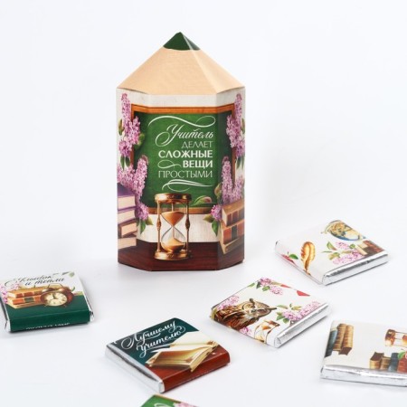 Gift chocolate "Best Teacher", (5 g x 6 pcs.)-1