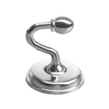 One -rod hook for curtains CAPPIO KC112, chromium color, 2 pcs