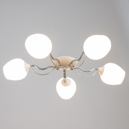 Chandelier "Eliya" 5he27 40W Belo-chromovy 49x49x18 cm Bayerlux-1