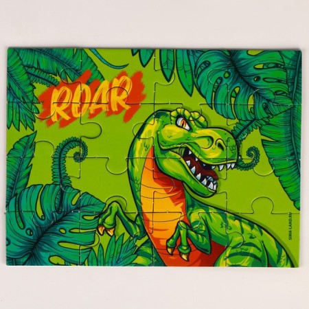 Puzzles with a soft toy "Dinosaur"-5