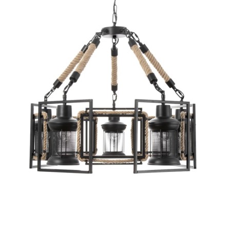 Chandelier "MADILAL" 5H27 black 65x65x28 cm-4