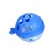 Silicone teether for teeth with a rattle "Fish", in the case, blue color, crumb I