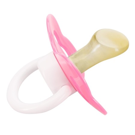 Latex orthodontic dummy, with a clothespin, from 3 months., Mix color-4