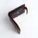 Male purse for magnet, department for cards, coins, brown color