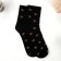 Socks with print at the bank "Man No. 1" (male, "heraldic lily")